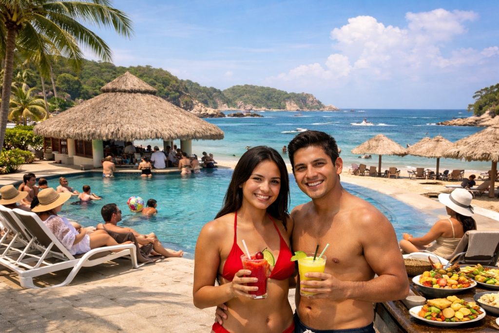 one day plans at all inclusive hotels in Huatulco for locals